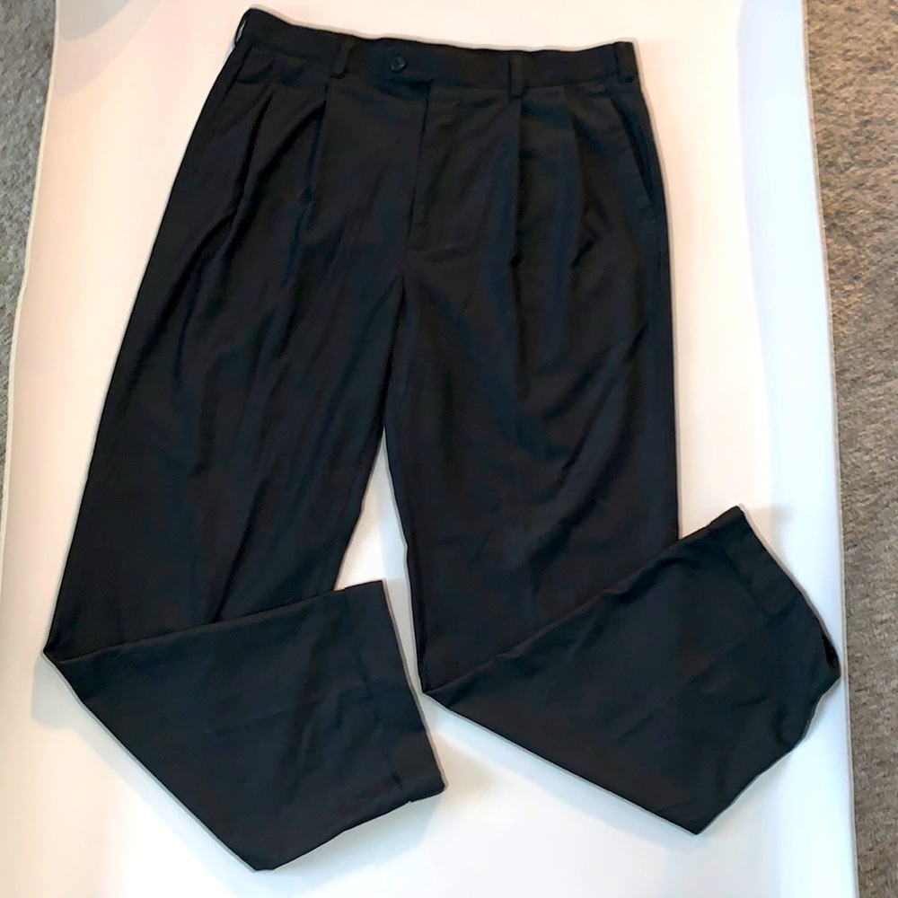 John Henry Men’s Dress Pants Charcoal Cuffed Leg Size 36-32 - Picture 2 of 13